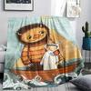 1PC Where the Wild Things Are Patterned Flannel Blanket Suitable For All Seasons for Home Decor Warmth and Comfort Gifts Holiday Present