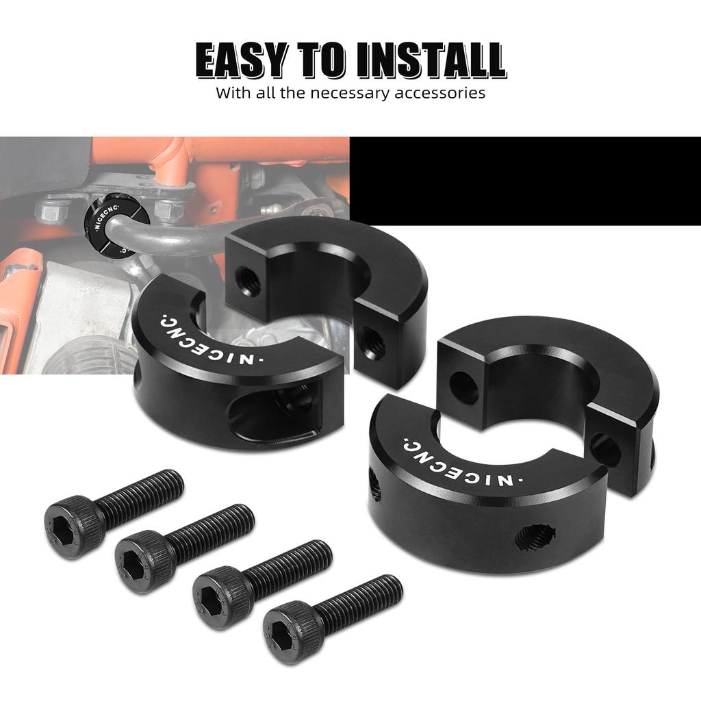 NICECNC For Can Am X3 UTV Front Sway Bar Shaft Clamp Collar Kit for Can-Am Maverick X3 900 HO Max R 4x4 DS Turbo DPS 2020-2021