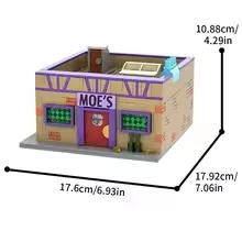 Gobricks MOC Simpsoned Modular Moe s Tavern Construction Blocks Springfield’s Venue Modular Moe s Tavern Bar Bricks Model Playthings Present
