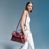 Charles & Keith Kerry Messenger Bag With Pendant Women Shoulder Bag Black Cream Burgundy CK2-20782514