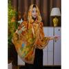 180 * 90 High-End Single-Sided Cut Dill Long Shawl Retro Chinese Style Ancient Charm Elegant Silk Scarf Dunhuang