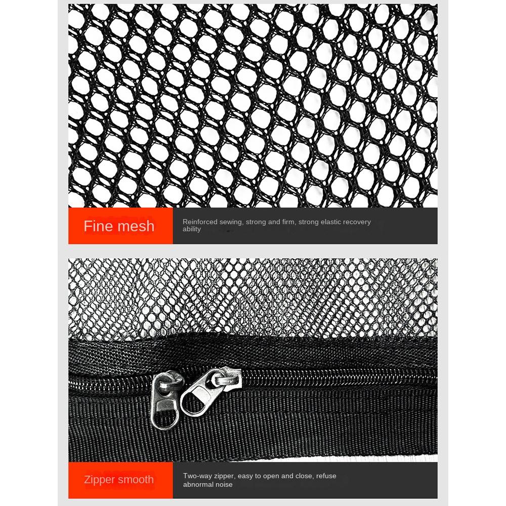 Adjustable Car Ceiling Triangle Net Double-layer Mesh Roof Organizer  Car Interior