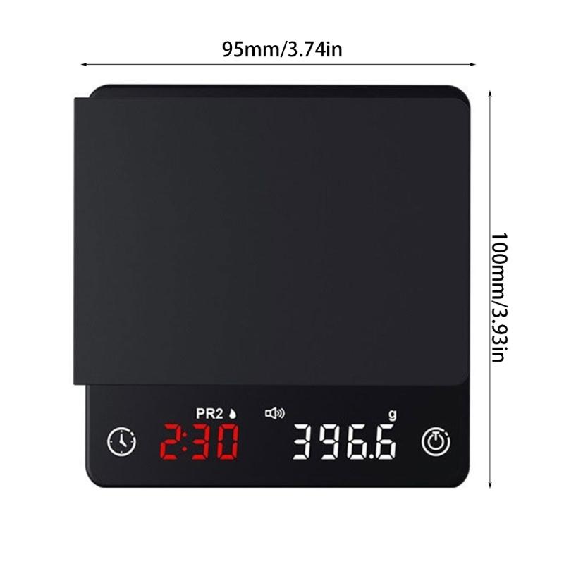 Digital Kitchen Scale USB Food Scale Electric Coffee Scales Digital Scale Plastic Material Gift for Coffee Enthusiasts