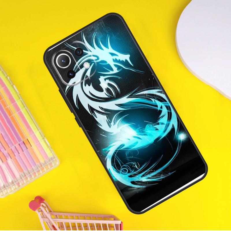 Asian Chinese Dragon Cover For Xiaomi 14 Ultra 13 11T 12T 13T 14T Pro POCO X6 X7 Pro X3 X5 F3 F5 F6 M6 Pro Case