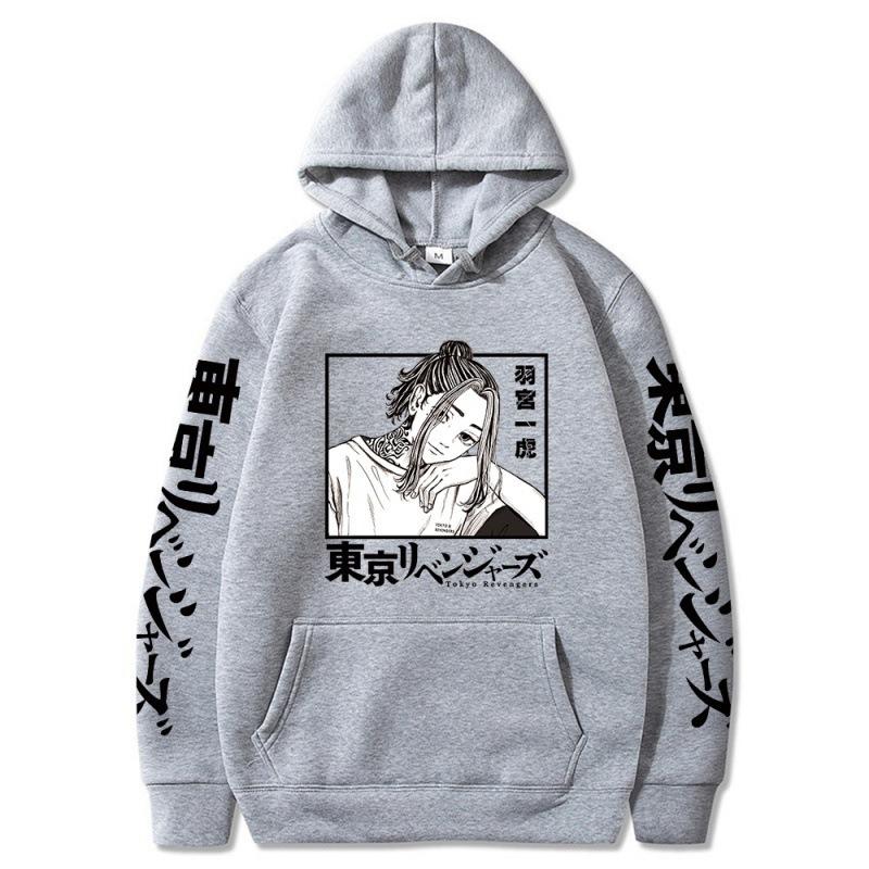 Printed Hooded Jumper Anime Hoodie