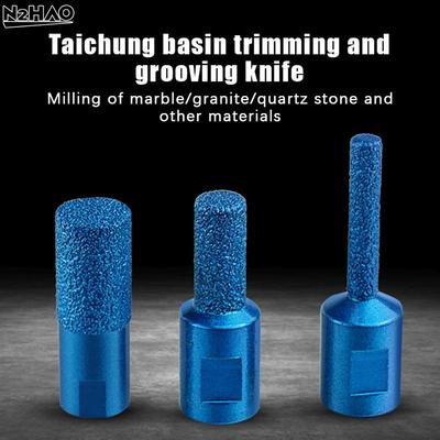 Vacuum Brazed Core Drill Bit Set 6 10 15mm Milling Cutter for Angle Grinder Quick Tile Marble Cutting Home Improvement