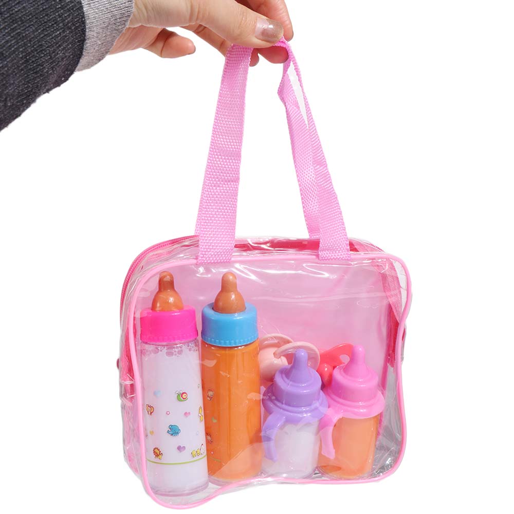 Milk & Juice Bottles Baby Bottle Pacifier Toy Play House Doll Feeding Bottle  Baby Doll Accessories