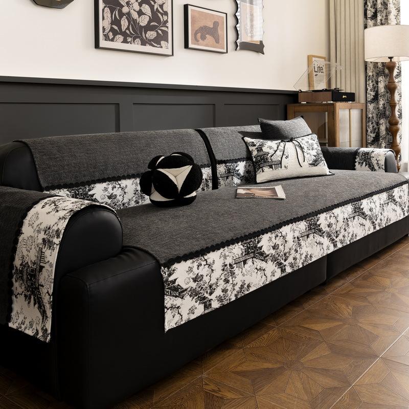 

Новая китайская подушка для дивана универсальная для всех сезонов новая подушка для сиденья дивана фиксированная нескользящая чехол для дивана прямого ряда нескользящий 70*70cm