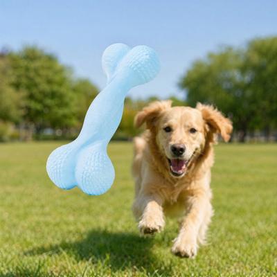 Yousheng Dog Chew Toy, Soft TPR Teething Bone for Small Dogs, Stain Resistant Deep Teeth Cleaning Stick for Puppy