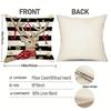 Christmas Pillow Cases 18x18 Inch Santa Elk Snowman Tree Decorative Case Sofa Pillowcase For Living Room Home Bed Bedroom Sofa