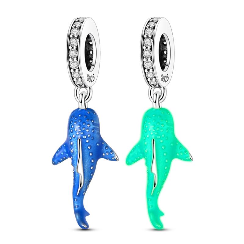 Ocean Trendy 925 Silver Dolphin Crab Boat Beach Charms Beads Fit 3mm Bracelets DIY Thoughtful Fine Jewelry Making Gifts