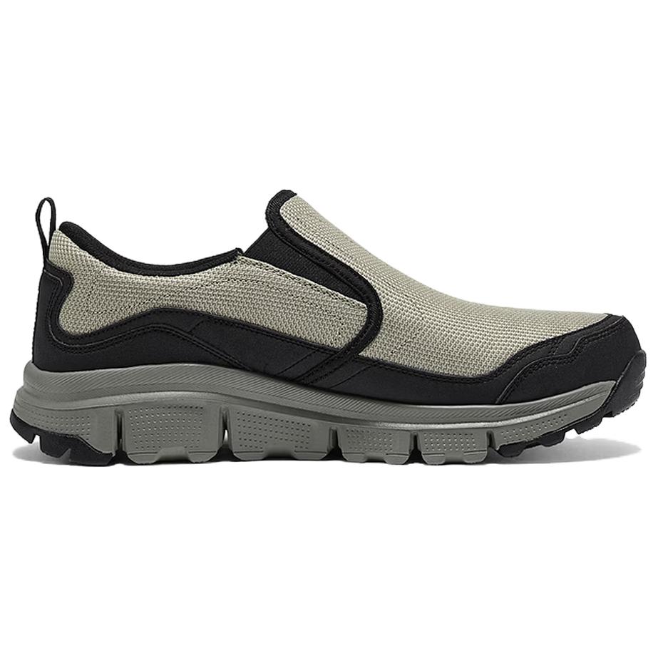 Skechers Pohodlné lehké odolné nízké turistické boty pro muže Šedá Černá 237624-NTBK