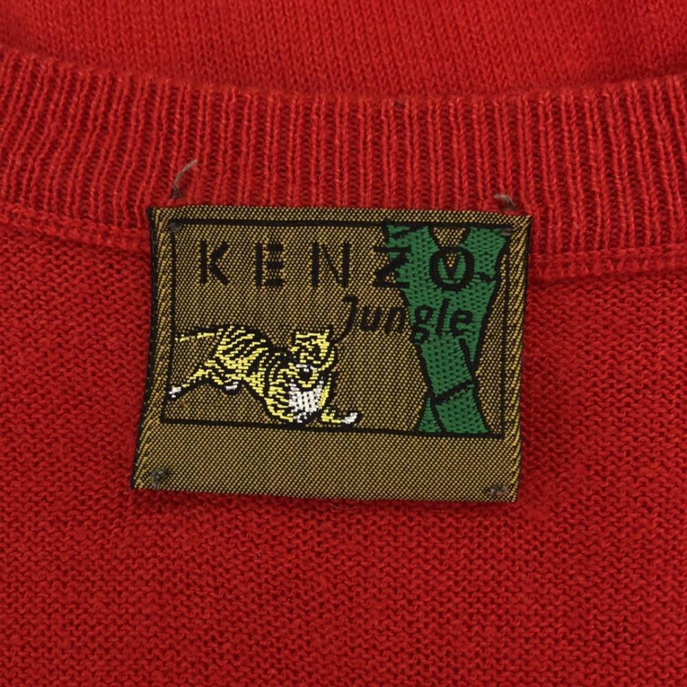 KENZO JUNGLE 90s Made in Italy Old flower embroidery Long sleeve sweater Women Used