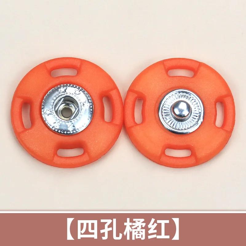 10pcs Round Plastic Snap Button Shirt Cardigan Invisible Concealed Buttons Clothes Accessories