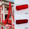 Red Elastic Milk Silk Wedding Decoration Cloth for Stair Railings, Hallway, and Indoor Ceilings