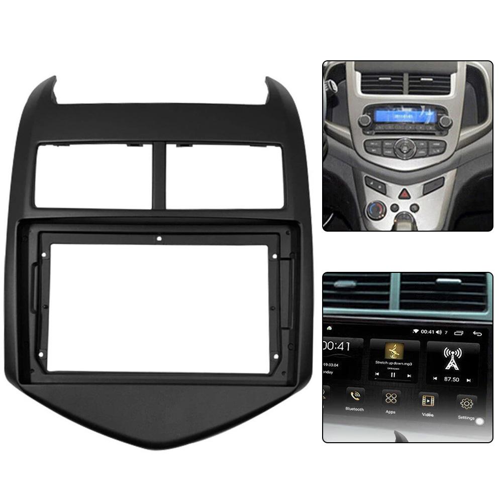 Vehicle Interior Enhancement For Aveo 2 9-inch Radio Frame Automotive Dashboard Upgrade Modern Design Aesthetic