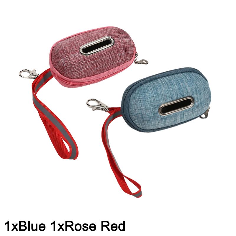1/2Pcs Dog Poop Bag Outdoor Pet Waste Bag Dispenser Collection Pouch Portable Durable Leash Attachment For Walking Hiking Travel