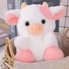 Strawberry Doll Cow Plush Toy Cartoon Strawberry Cow Stuffed Cow Doll  Christmas Gift