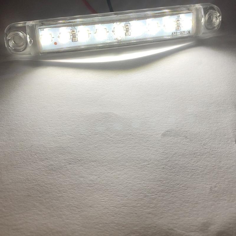 

Боковой фонарь для грузовика, предупреждающий автомобильный фонарь 12 В 24 В, широкое напряжение, 9 светодиодов, боковой фонарь для грузовика, сигнальный свет, ширина светового шоу белый