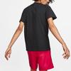 Nike Colorblock Letter Print Crew Neck T-Shirt Men Tops Black AR5007-013