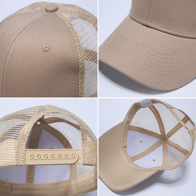 Custom Embroidery logo High Quality Mesh Cap Hats 6 Panel Trucker Hat