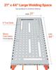 Las Tafel 44" x 21" 500LBS Opvouwbare Werkbank met 4-Niveaus Verstelbare Hoogte