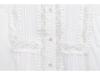 Spring 2025 Women's European and American Style Lace Pleated Shirt Top