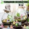 50Pcs Luminous Mini Resin Bunny Tiny Plastic Rabbits Glow In The Dark Miniature Bunnies Figurines For Fillers Fairy Garden
