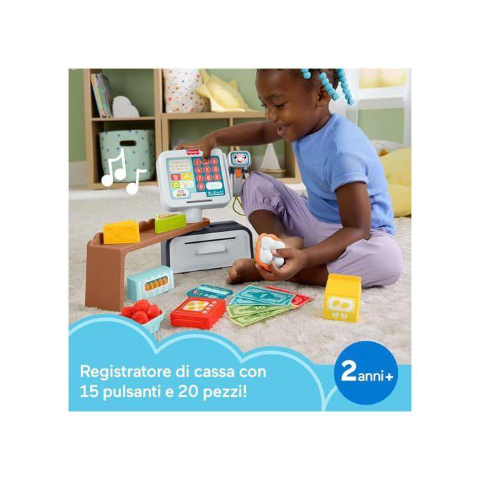 Caisse enregistreuse jouet - Fisher-Price - Plus de 150 chansons - 20 accessoires - Smart Stages - Multilingue