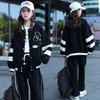 Spring Children Tracksuit Teen Girls Baseball Uniform Suits Sports Jackets +Pants 2Pcs Outfits Korean Style JK Loungewear