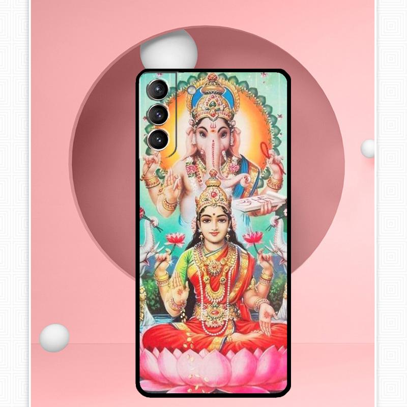 Lakshmi Hindu Goddess Cover For Samsung Galaxy S23 S24 Ultra S8 S9 S10 S22 Plus Note 10 20 Ultra S20 S21 FE Case