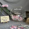 Personalized Forest-Style Acrylic Wedding Guest Book Stand