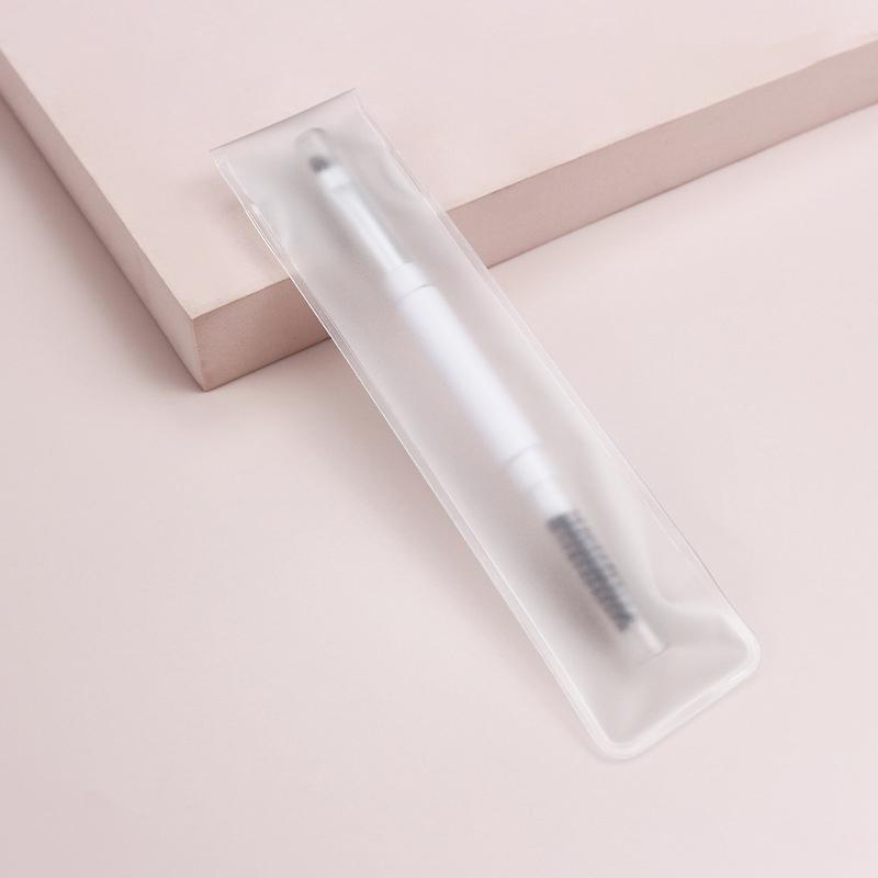 

Портативная двойная кисть для бровей, спиральная кисть, кисть для подводки глаз с крышкой, кисть для макияжа, инструмент для наращивания бровей