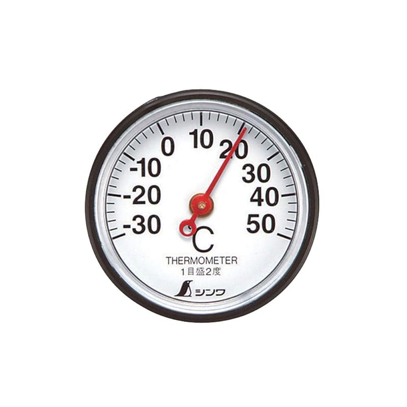 

Shinwa measurement Sokutei) thermometer analog S-5 round shape 3.5cm 72675