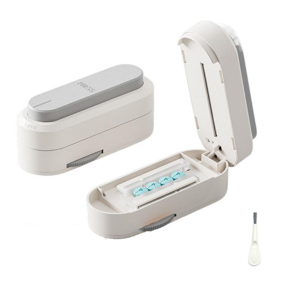 2 In 1 Pill Storage Box Dust-Proof Cut Tablet Dispenser Waterproof Daily Pill Splitter  Home