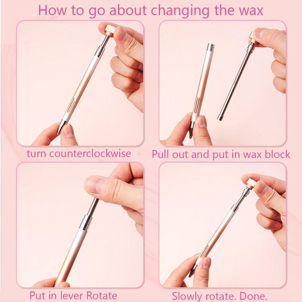 DIY Craft 5D Diamond Painting Pen Multifunctional Rotary Mechanism Refillable Wax Pen Ergonomic Grip Refillable Wax