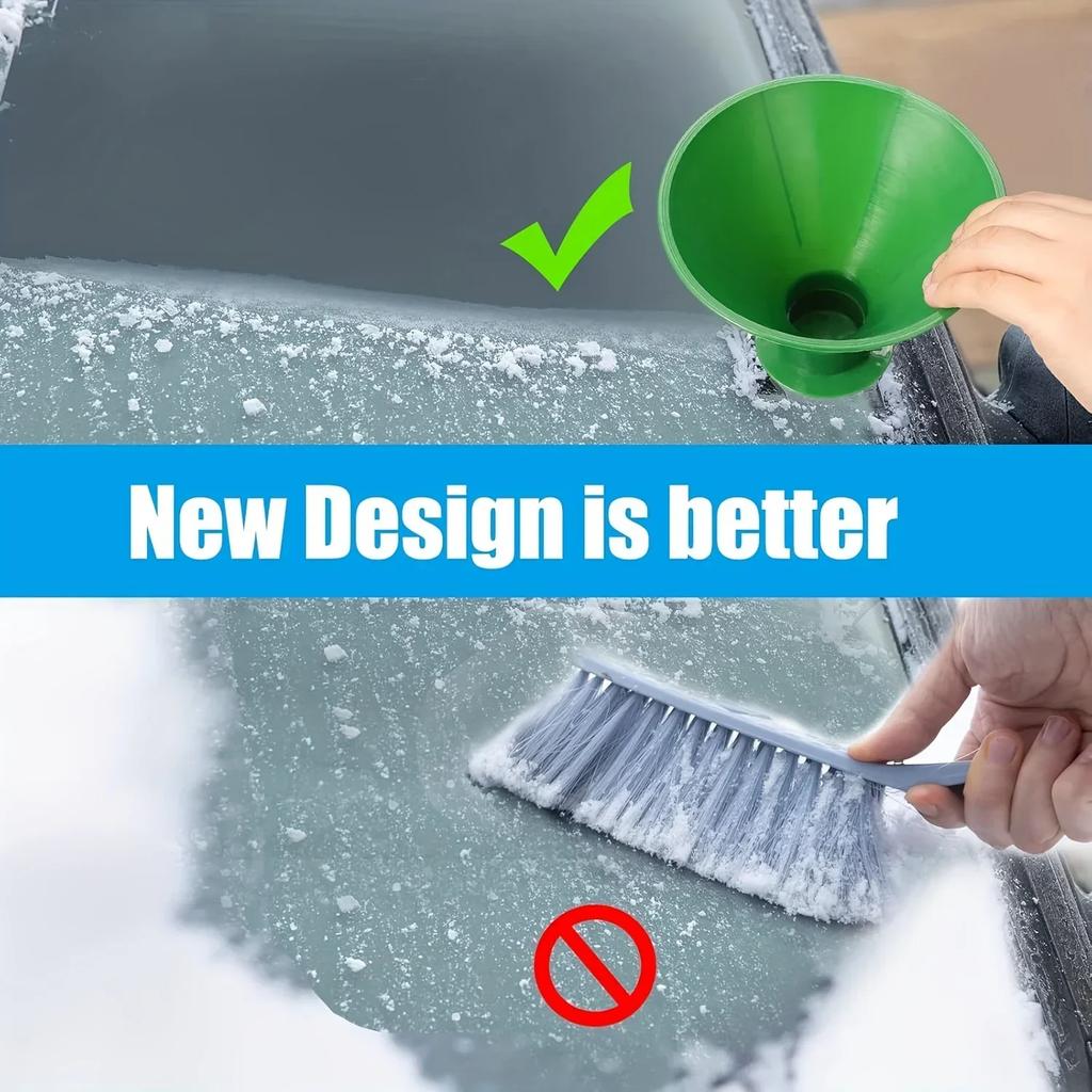 Car Window Windshield Magic Ice Scraper Oil Funnel Snow Shovel Ice Removal Tool Winter Accessories Ice Scraper
