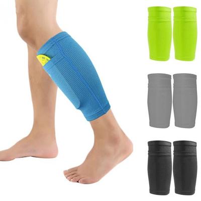 1 Par de Espinilleras de Fútbol con Bolsillo Transpirables de Nylon para MTB Kickboxing Manga para Pantorrilla para Hombres