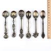 MR 5Pcs Vintage Royal Style Bronze Carved Small Coffee Spoon Kitchen Dining Bar Flatware Cutlery Mini Dessert Spoon For SnacK