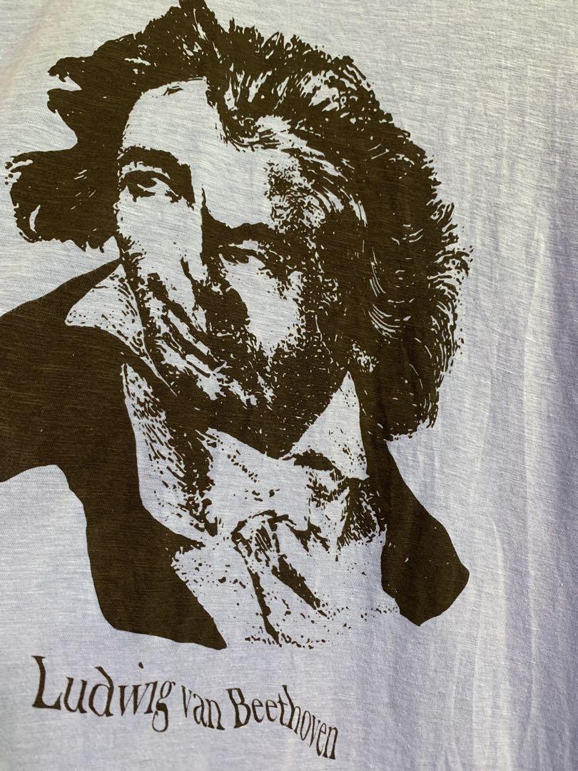 

[USED] Undercover Beethoven T-shirt, light blue, short sleeve