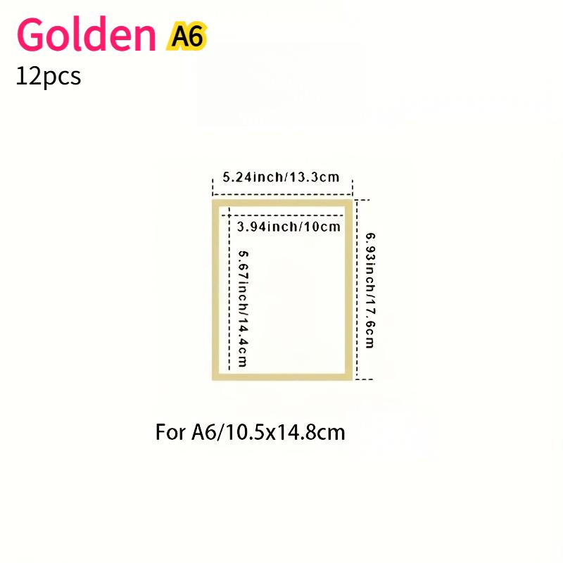 

12pcs A5 A6 Magnetic Display Photo Frame Set Protective Cover Reusable Adhesive Magnetic Picture Poster Frames Home Wall Decor