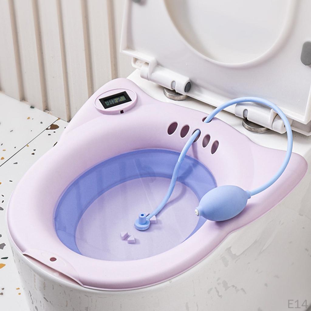 Badewanne für Toilettensitz Einweichen mit Aufhängeloch Hüftbecken Wanne Ältere