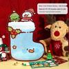 Festive Red Sock Candy Gift Bags: Christmas Self-Sealing Holiday Decoration