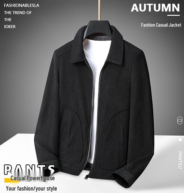 Herren Plus Size Corduroy Reversweste - Frühling/Herbst Stil