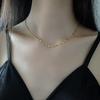 18k Gold Women's Clavicle Necklace - New 2022 Style, Simple Design, Titanium Steel That Won't Fade