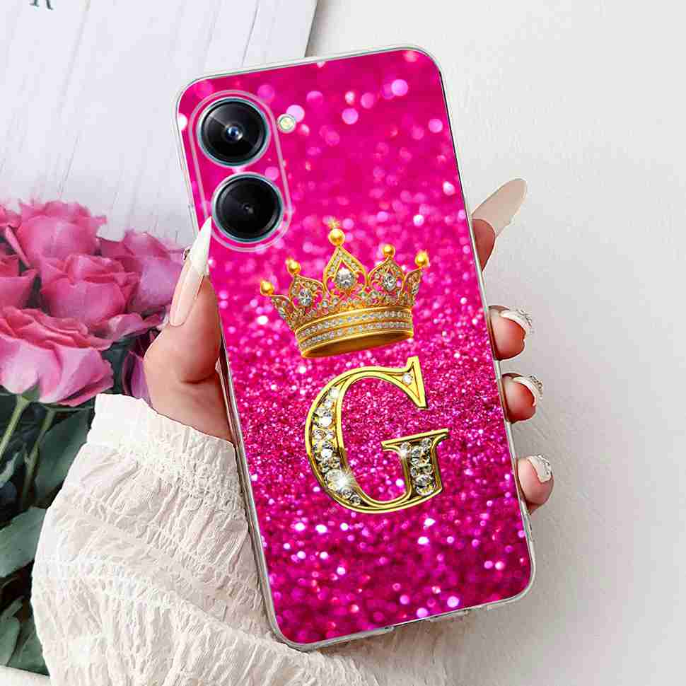 For Realme 10 Pro Case Cute Couple Letters Cover Shockproof Phone Case For Realme 10 Realme10 Pro 5G Soft Silicone Fundas