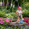 Resin Garden Gnome Statue Swimming Design Outdoor Decoration Art Craft For Garden Lawn Yard