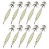 10Pcs Shrimp Lure Bait Squid Jig 3.6g Luminous Squid Jig Octopus Cuttlefish Hook Glow Jig Hooks for Saltwater Fishing