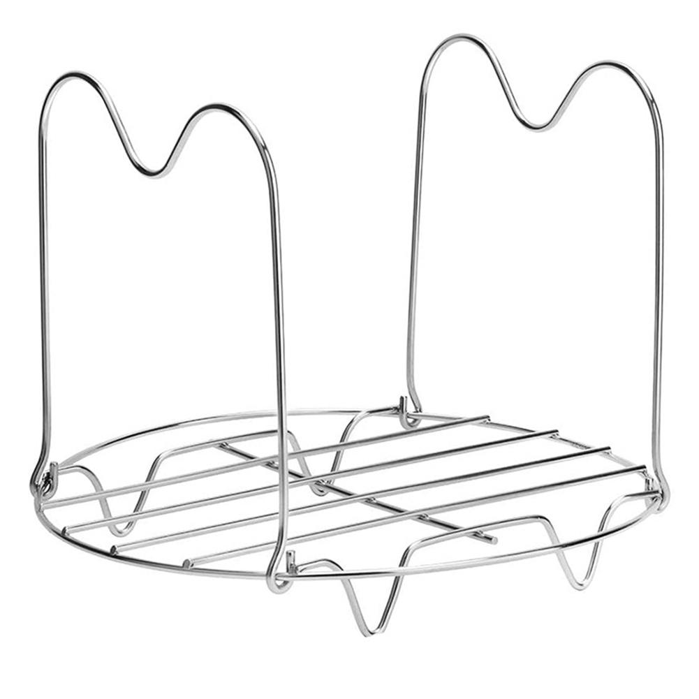 Cooking Rack Silicone Handle Steam Rack Dishwasher Safe Non-stick Material Rust Resistant Versatile Use Easy To Clean
