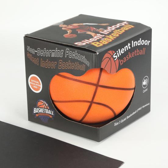 Silent Basketball for Indoor Training Noiseless Foam Basketball Dribbling Ball Quiet Bounce Basketball for Youth And Adults Basketball Enthusiasts
